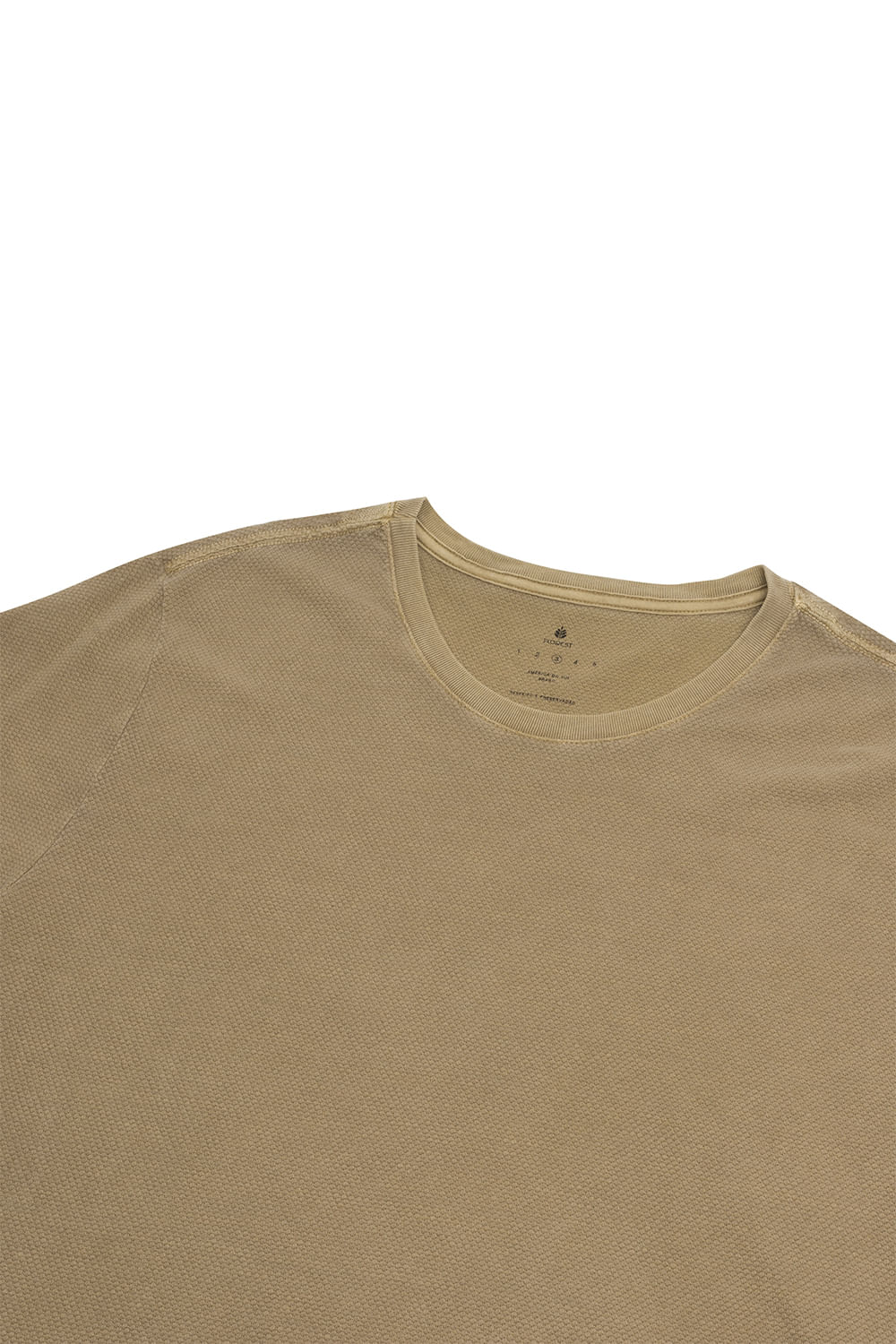 Camiseta-Huaraz-Waffle-Marrom-Detalhe